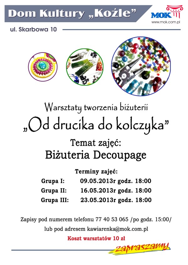 Warsztaty- Od drucika maj