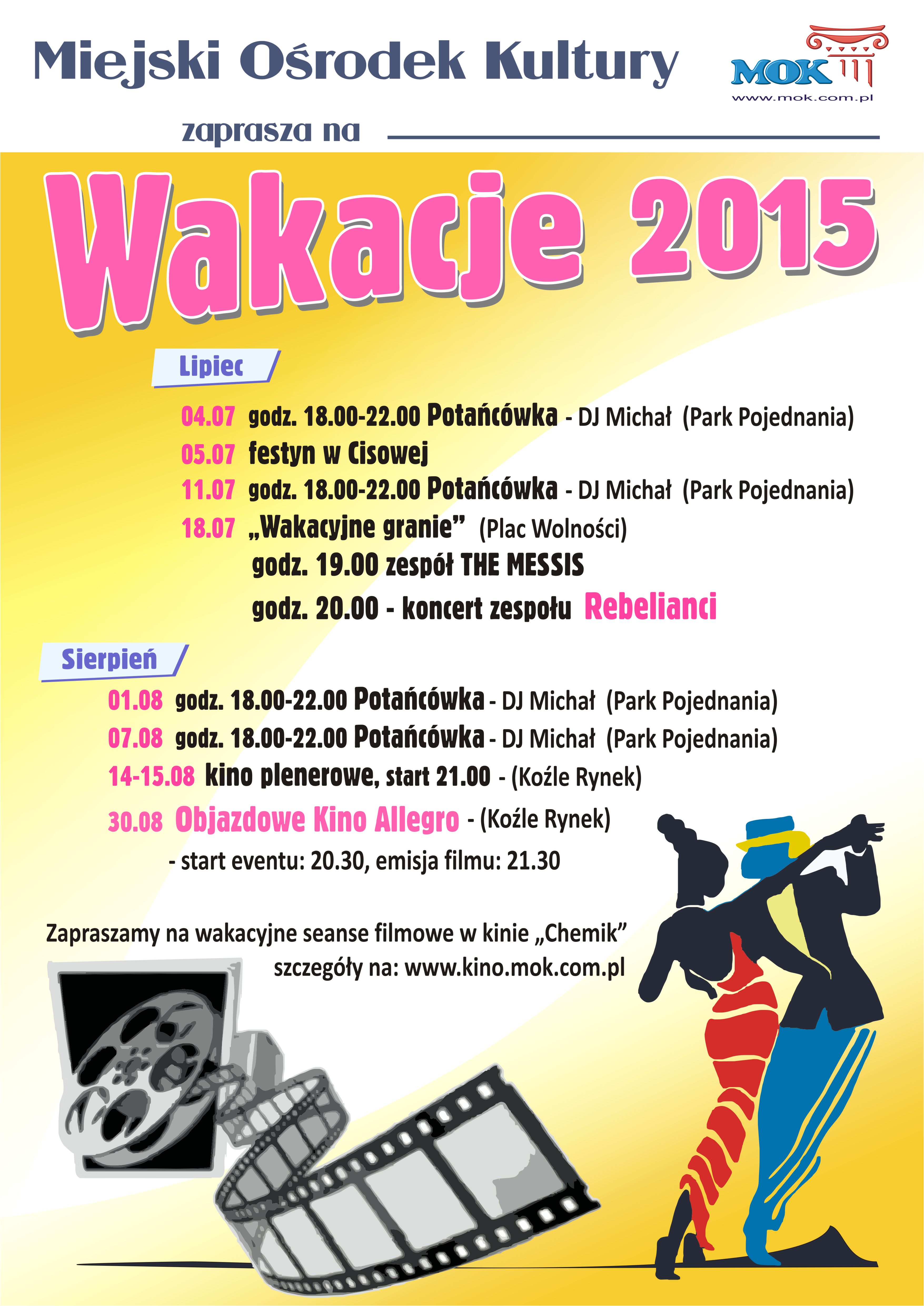 Wakacje 2015 - plakat