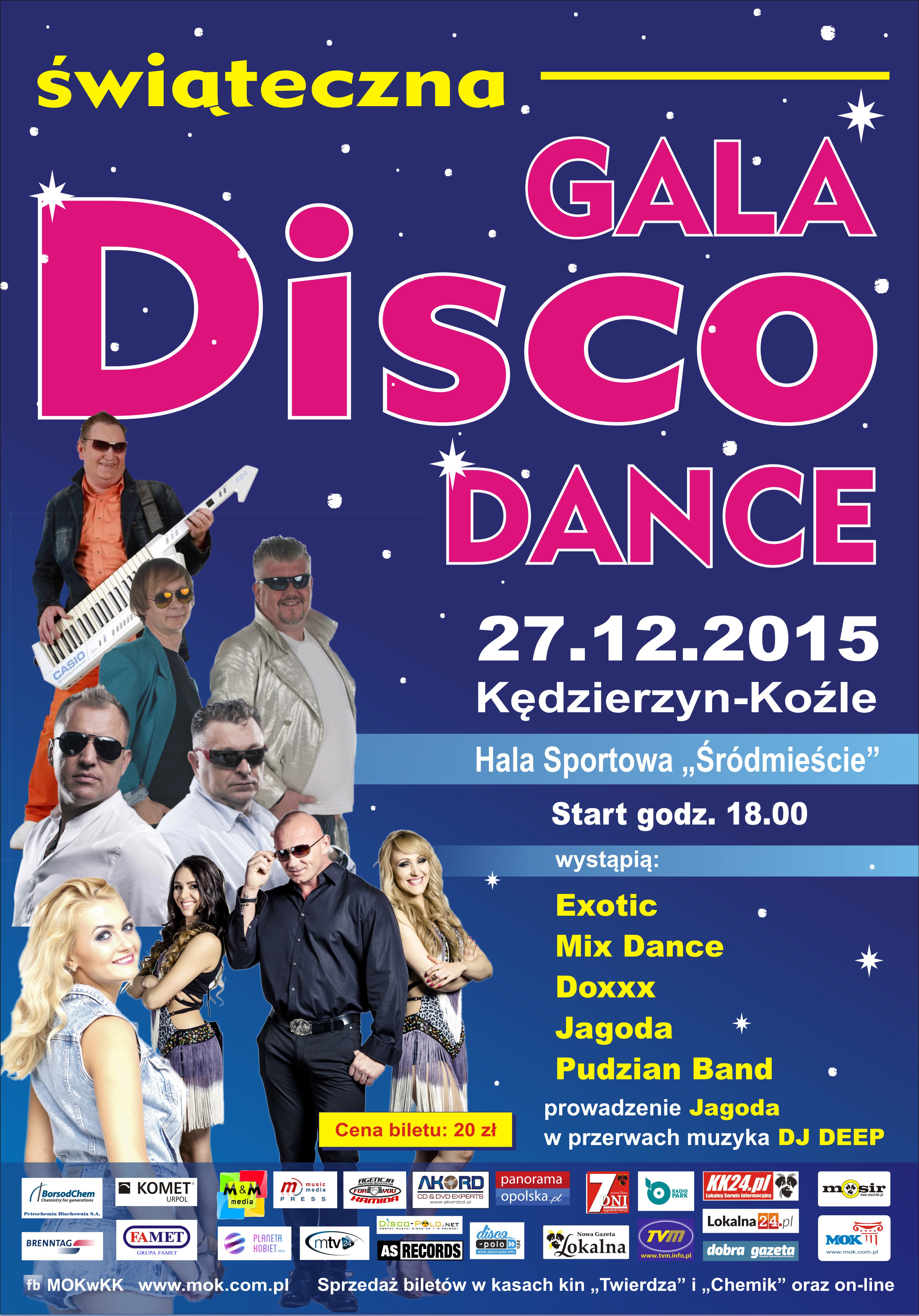 Gala disco dance - plakat