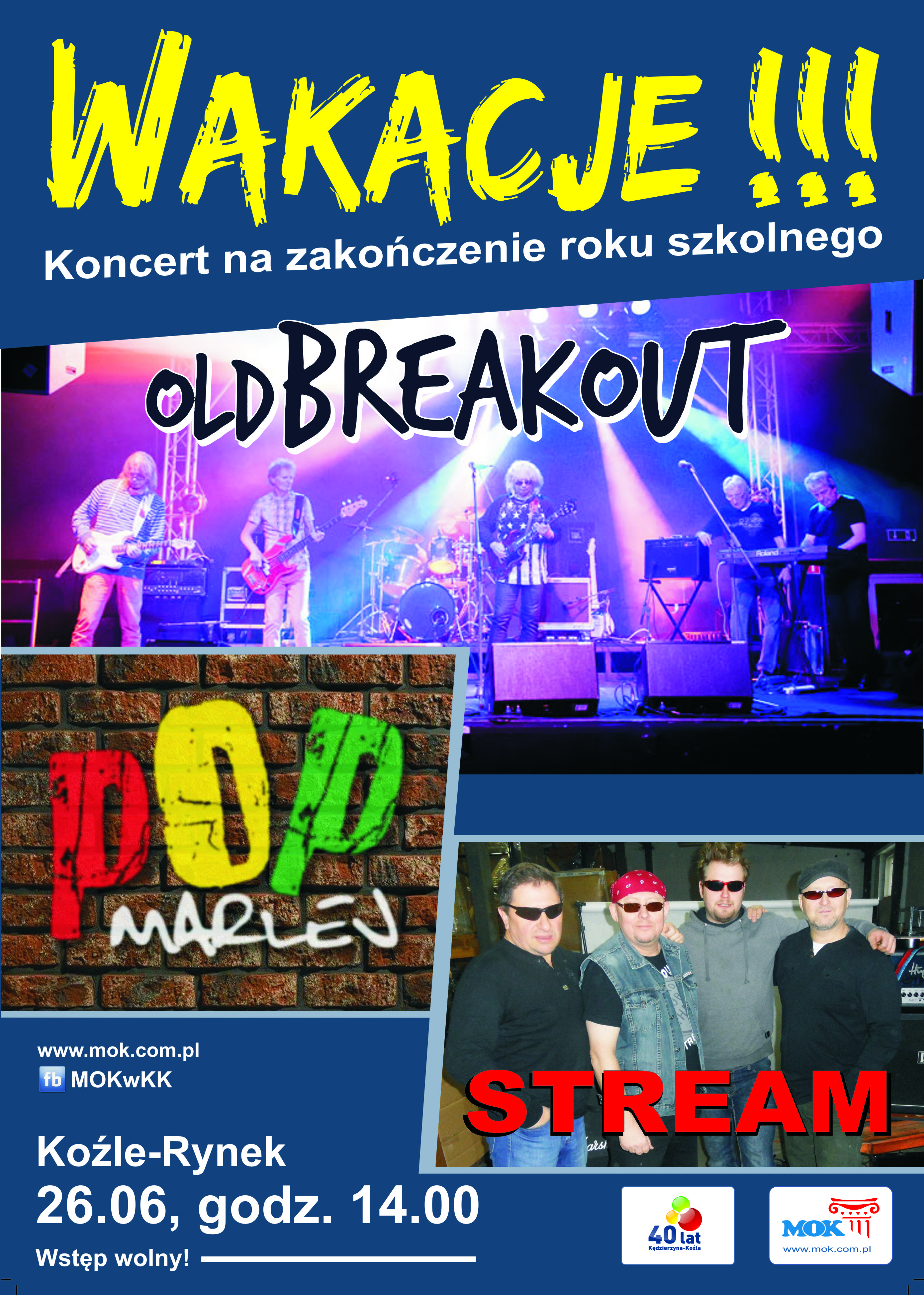 Wakacje koncert -plakat