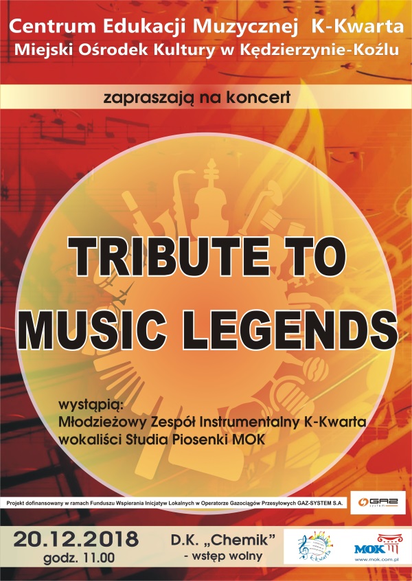 TRIBUTE TO MUSIC LEGENDS plakat d
